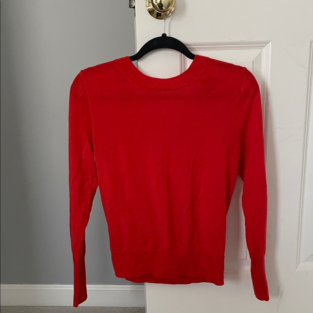J. Crew Orange-Red Ballet Sweater
